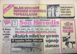 Son Havadis Gazetesi 18 Ekim 1972 - 14 Kuyudan Buhar Fışkırıyor - GZ12131 - 1