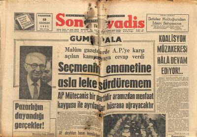 Son Havadis Gazetesi 18 Haziran 1962 - Başol Devlete Yalan Beyanla Kendisine Ev Tahsis Ettirdi GZ121161 - 1