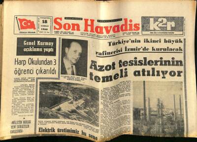Son Havadis Gazetesi - 18 Haziran 1966 - CHPdeki Gergin Hava Devam Ediyor - 2. Etabı Bulgar Bobekov Aldı GZ124220 - 1
