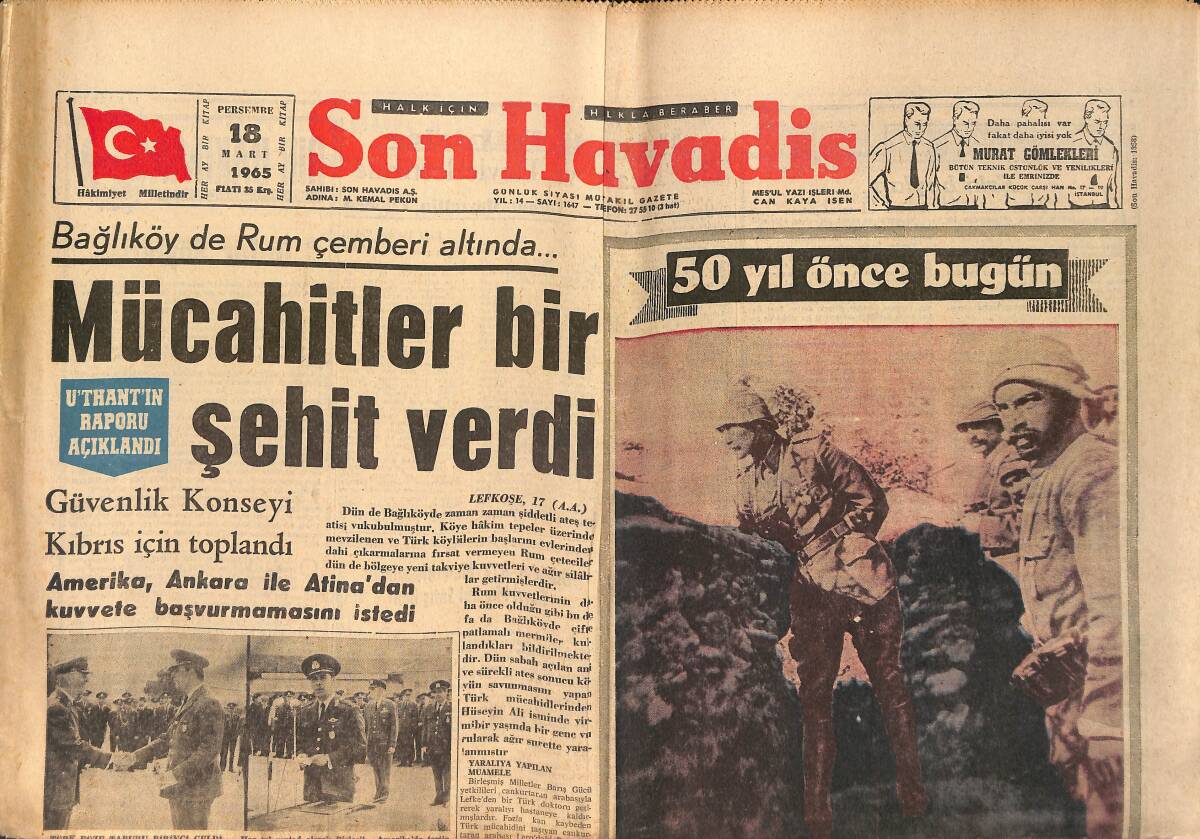 Son Havadis Gazetesi 18 Mart 1965 - Çok Cepheli Sanatçı Zeki Müren GZ158809 - 1