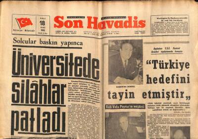 Son Havadis Gazetesi 18 Mart 1969 - Fenerbahçede Teknik Heyet Değiştiriliyor GZ113549 - 1