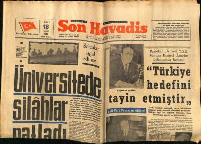 Son Havadis Gazetesi 18 Mart 1969 - Hükümet İstanbula 237.5 Milyon Lira Yardımda Bulunacak GZ60341 - 1