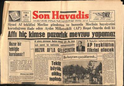 Son Havadis Gazetesi 18 Mayıs 1962 - Lizi Baştan Çıkaran Adam Richard Burton GZ113565 - 1