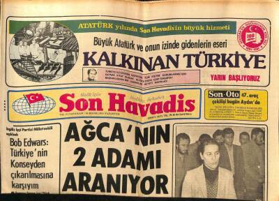 Son Havadis Gazetesi 18 Mayıs 1981 - Akrep Nalan Ve Çetesi Yakalandı GZ69790 - 1