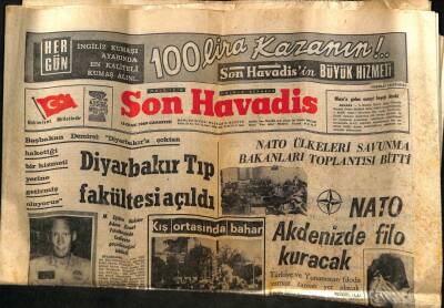 Son Havadis Gazetesi 18 Ocak 1969 - NATO Akdenizde Filo Kuracak - Diyarbakır Tıp Fakültesi Açıldı GZ98491 - 1