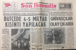 Son Havadis Gazetesi 18 Ocak 1972 - Grivasçılar Olay Çıkardı - GZ12902 - 1