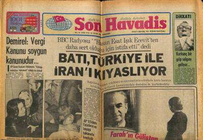 Son Havadis Gazetesi 18 Ocak 1979 - Şah Giderken Meydana Gelen Depremde 890 İranlı Can Verdi GZ77466 - 1