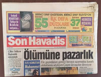 Son Havadis Gazetesi 18 Ocak 1996 - Çiller İstikrar Başkanlık Sisteminde GZ10313 - 2