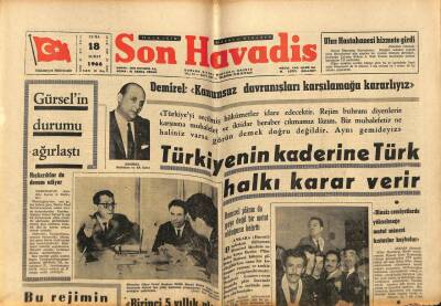 Son Havadis Gazetesi 18 Şubat 1966 - Türkiyenin Kaderine Türk Halkı Karar Verir GZ77491 - 1