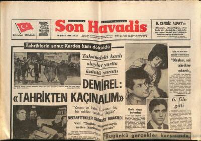 Son Havadis Gazetesi - 18 Şubat 1969 - B. Şenolun Sıhhi Durumu Düzeliyor - Metin Galatasaray Altın Yılını Yaşıyor GZ124150 - 1