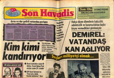 Son Havadis Gazetesi 18 Temmuz 1978 - Danıştay Kararı Üzerine Pol-Der Açıldı GZ56425 - 1
