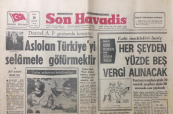 Son Havadis Gazetesi 19 Aralık 1971 - Demirel AP Grubunda Konuştu - GZ12817 - 1