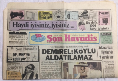 Son Havadis Gazetesi 19 Aralık 1978 - DemirelKöylü Kandırılamaz - GZ21321 - 1