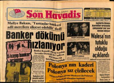 Son Havadis Gazetesi 19 Aralık 1981 - Pierre Cardin Pekinde Yeni Bir Çağ Açtı GZ69043 - 1