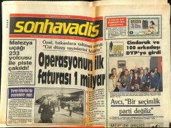 Son Havadis Gazetesi 19 Aralık 1983 - İbrahim Tatlısese Ne Oldu ? - Malezya Uçağı 233 Yolcusu İle Piste Çakıldı GZ102212 - 2