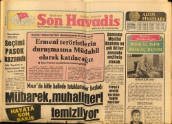 Son Havadis Gazetesi 19 Ekim 1981 - Danışma Meclisi Başkanı En Çok İki Tur Sonunda Seçilmiş Olacak GZ69089 - 1