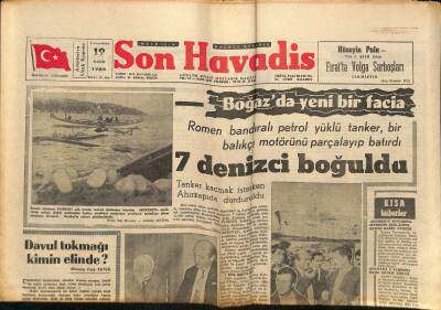 Son Havadis Gazetesi - 19 Kasım 1966 - Boğazda Yeni Bir Facia - Bakırköyde Kanlı Kavga GZ124246 - 1