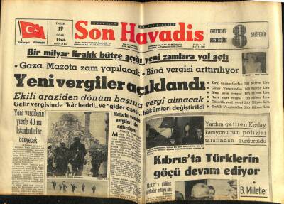 Son Havadis Gazetesi 19 Ocak 1964 - Fatma Girik Aşktan Kaçıyor GZ59180 - 1