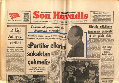 Son Havadis Gazetesi 19 Şubat 1969 - Kalbine Takılan Dana Kapakçığı İle Bir Yıldır Yaşıyor GZ97967 - 1