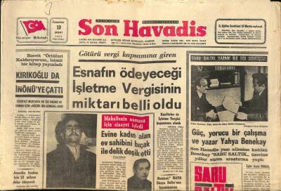 Son Havadis Gazetesi 19 Şubat 1972 - Trinitrin Karaborsa Satılıyor GZ114404 - 1