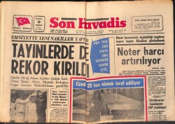 Son Havadis Gazetesi 19 Temmuz 1971 - Sümerbank'ın Kuruluşunun 38.Yıldönümünde Nailin Defilesinde Atanın Giydiği Elbiseler Teşhir Edildi GZ158785 - Gökçekoleksiyon