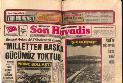 Son Havadis Gazetesi 19 Temmuz 1973 - Boğaz Ve Haliç Köprüsü Çalışmaları Hızlandı GZ69232 - 2