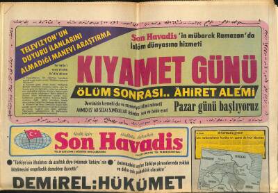 Son Havadis Gazetesi 2 Ağustos 1978 - Yavuz Özkandaki Refleksler Yeniden Ortaya Çıkıyor - Kıbrıstan Libyaya Göç Başladı GZ120985 - 1
