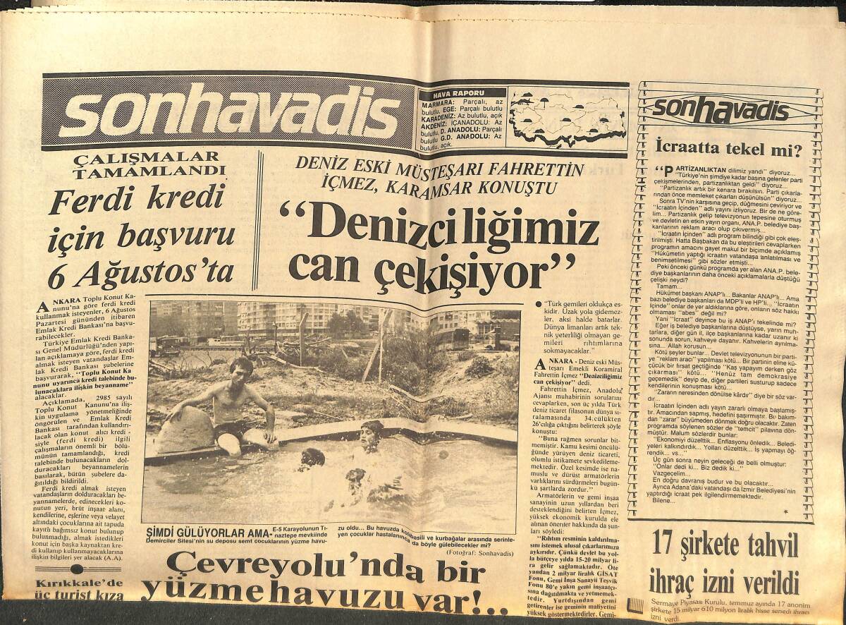 Son Havadis Gazetesi 2 Ağustos 1984 - Peşin Ödeme Yapan TMO İle Tüccarlar Arasında Rekabet - Kooperatifler Üretimi Arttırdı! GZ142984 - 1