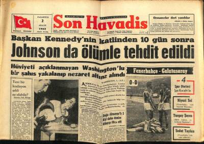Son Havadis Gazetesi 2 Aralık 1963 - Ankara - İstanbul Yolunda Büyük Trafik Kontrolü Yapıldı GZ65321 - 1