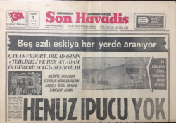 Son Havadis Gazetesi 2 Aralık 1971 - Milliler Bugün Göztepe Önünde - GZ12207 - 2