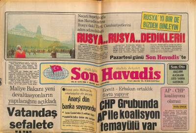 Son Havadis Gazetesi 2 Aralık 1978 - Ankaradaki Şahane Dubleks Villanızı Bu Defa Kemal Sunal Gezdiriyor GZ124344 - 1