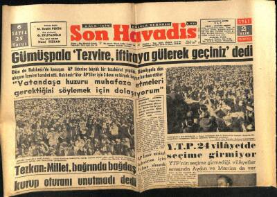 Son Havadis Gazetesi 2 Ekim 1961 - Muhittin Güven Dün Serbest Bırakıldı... GZ74202 - 1