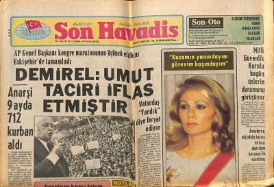 Son Havadis Gazetesi 2 Ekim 1978 - Demirel Umut Taciri İflas Etmiştir - Yavuz Özkan Aramızda GZ124012 - 1