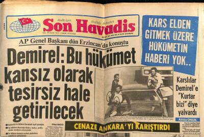 Son Havadis Gazetesi 2 Ekim 1979 - Film Yıldızı Meral Banu Türk Sanat Müziği Dersleri Alıyor GZ69724 - 1