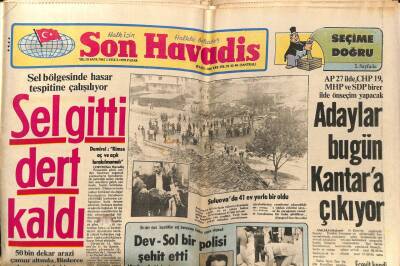 Son Havadis Gazetesi 2 Eylül 1979 - Sel Gitti Dert Kaldı GZ99146 - 1