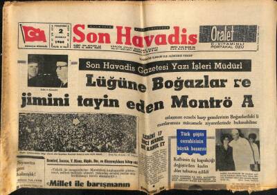 Son Havadis Gazetesi 2 Haziran 1966 - Bekatanın Kızı Kilisede Nikahlandı GZ74298 - 1