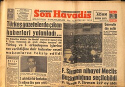Son Havadis Gazetesi 2 Kasım 1961 - Türkeş Gazetelerde Çıkan Haberleri Yalanladı... - C.Gürsel Liderleri Yine Davet Etti GZ158840 - Gökçekoleksiyon