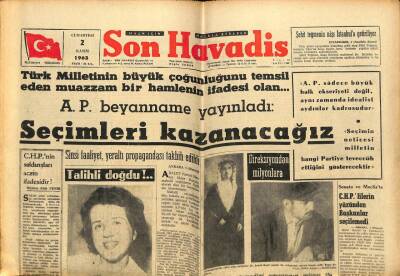 Son Havadis Gazetesi 2 Kasım 1963 - Güney Vietnamda Ordu Ayaklandı GZ65363 - 2