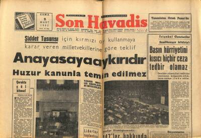 Son Havadis Gazetesi 2 Mart 1962 - Pil Davası Bugün Başlıyor - Transferi , Brezilyada Hadise Yaratacak 10 Milyonluk Futbolcu PELE GZ120962 - 1