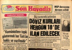 Son Havadis Gazetesi 2 Mayıs 1981 - Anıtkabir Ve Sultanahmet Camisinde Ses Ve Işık Gösterileri Düzenlenmeye Başlandı GZ69779 - 2