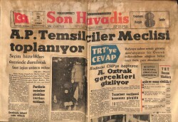 Son Havadis Gazetesi 2 Nisan 1965 - A.P. Temsilciler Meclisi Toplanıyor GZ69466 - 1