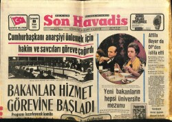 Son Havadis Gazetesi 2 Nisan 1975 - Bakanlar Hizmet Görevine Başladı GZ65315 - 1