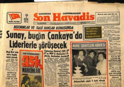 Son Havadis Gazetesi 2 Ocak 1973 - Bulgaristandan Göç Bu Yıl da Devam Edecek GZ98495 - 1