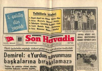 Son Havadis Gazetesi 2 Temmuz 1969 - İzmit Milyarlık Tesislere Kavuşuyor GZ74094 - 1
