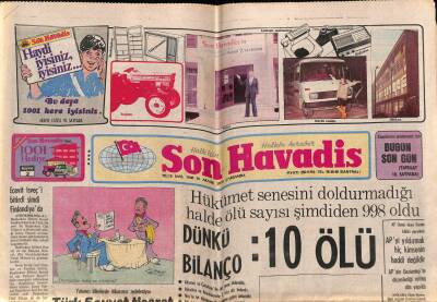 Son Havadis Gazetesi 20 Aralık 1978 - Patricia Hearstın Başı Yine Dertte GZ74008 - 1