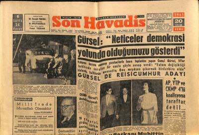 Son Havadis Gazetesi 20 Ekim 1961 - Kahire Elçilik Erkanı Öldü GZ74200 - 1