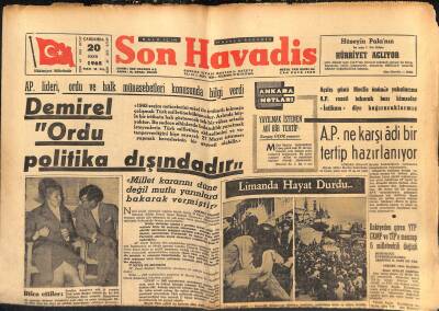 Son Havadis Gazetesi 20 Ekim 1965 - Birinci Türkiye Ligi Takımları - Kıbrıs Meselesi İle İlgili Türk Muhtırası Açıklandı GZ121040 - 1