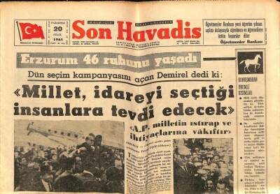 Son Havadis Gazetesi 20 Eylül 1965 - Pakistanlılar 5 Bin Kişilik Bir Hint Birliğini Kuşattı GZ65640 - 2