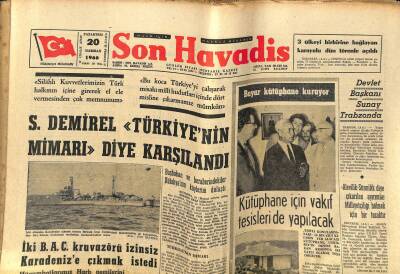 Son Havadis Gazetesi - 20 Haziran 1966 - Keban Barajı Doğuya Neler Kazandırıyor - Türk Genci Solcu Basına İhtar Etti GZ124222 - 1