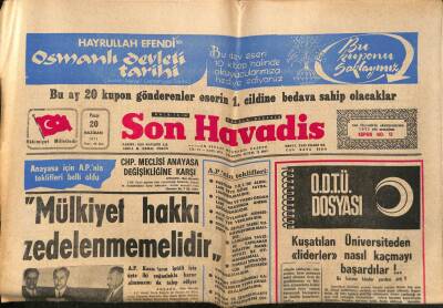Son Havadis Gazetesi 20 Haziran 1971 - Kamu İşçisi Tek Sendikada Toplanacak GZ74145 - 1